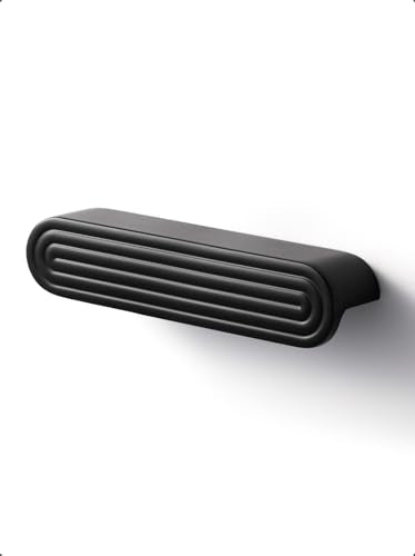 Cabinet Pulls Black 3-3/4" Hole Center 5 Pack - color: Black, size: 3-3/4"(96mm) Hole Center