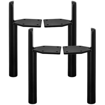5Inch Side-Mounted Tapered Metal Legs,4PCS Mid-Century Modern,Black - color: Black, size: 5 in