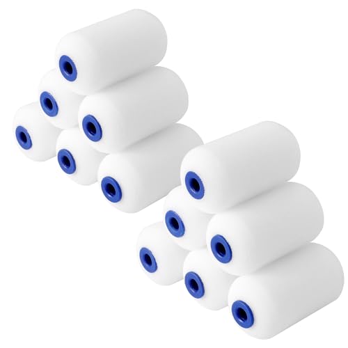 WORKPRO Mini Foam Paint Roller 2.5 Inch, 12-Pack Small Paint Rollers - size: 2.5 inch