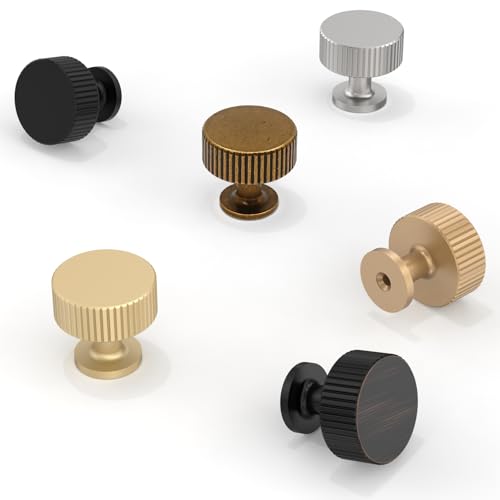 10 Pack Champagne Bronze Kitchen Cabinet Knobs Cabinet Pulls Drawer Knobs Cabinet Hardware Zinc Knobs for Dresser Drawers - color: Champagne Bronze, size: Single Hole Knob