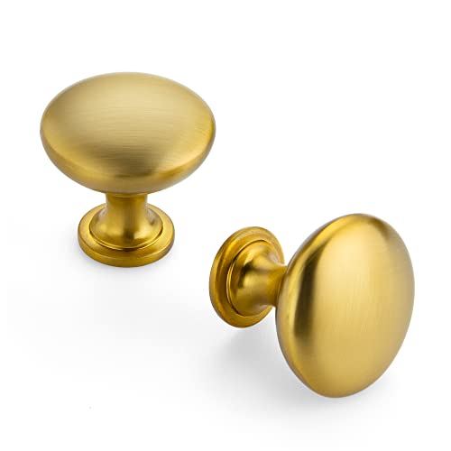 Ravinte Gold Cabinet Knobs, Zinc Knobs Drawer Pulls, 15 Pack - color: Brushed Brass