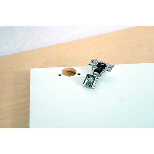 Blum 39C355B.20x1S 1-1/4" Overlay Soft Close Cabinet Hinge, Nickel Plated Steel, Nickel Finish - size: Pack of 1, style: With Screws