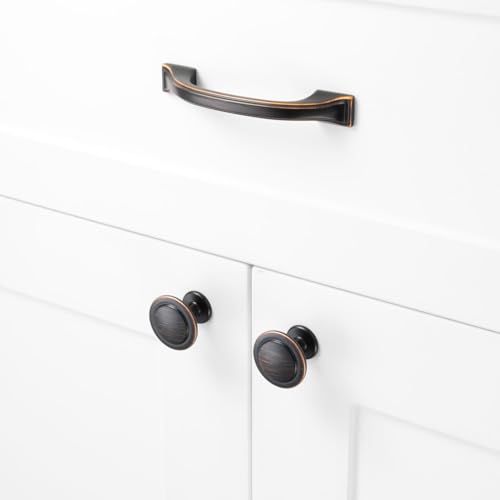 3 Inch Oil Rubbed Bronze Cabinet Pulls Arch Handles 10 Pack P2409 - color: Oil Rubbed Bronze, size: 3" Hole Centers-10 Pcs