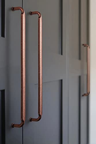Goo-Ki 6 Pack 12-3/5 Inch （320mm） Hole Center Cabinet Pulls Antique Copper Zinc Alloy Kitchen Drawer Pulls Drawer Handles 13.05 Inch Length 2202-AC-320 - color: Antique Copper, size: 12-3/5 Inch Hole Centers