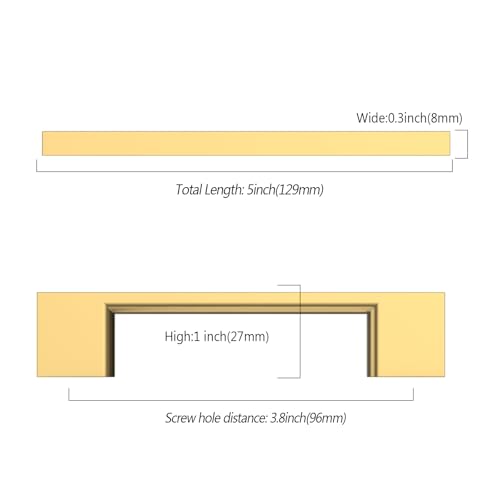 9BUILD 10 Pack Champagne Bronze Cabinet Pulls 3.75 Inch Champagne Kitchen Cabinet Handles, Cabinet Hardware for Cupboard Drawer Pulls - color: Champagne Bronze, size: 3.75"/96MM Hole Center, style: 10 Pack
