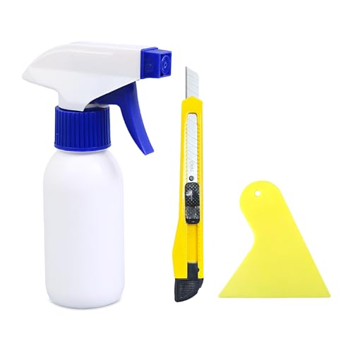3 PCS Window Tint Kit, Window Film Installation Tools Include Squeegee, Utility Knife, Spray Bottle, Car Windows Tint Application Kit, Vehicle Glass Vinyl Wrap Tool Set