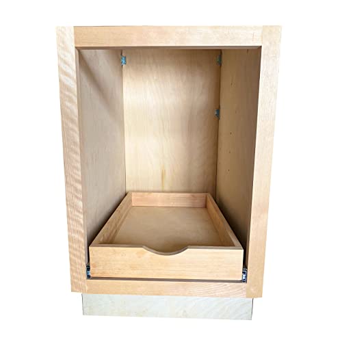 Soft-closing drawer, Slide soft close cabinet drawers, Cabinet Slide Out Shelve, Wooden Pull-Out Shelf-Fast and Easy D.I.Y. (12"W×21"D×3"H)