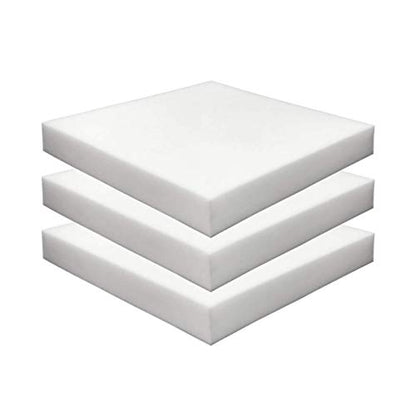 Foamma 3-Pack 2" x 20" x 20" High-Density Upholstery Foam Padding - Couch Cushion Replacement, Chair Foam, Square Padding for Seats - color: High Density, size: 2" x 20" x 20", style: 3 Pack
