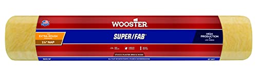 Wooster Brush R243-18 Super/Fab Roller Cover, 1-1/4-Inch Nap, 18-Inch , Yellow - size: 18"