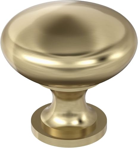 Amerock 1-1/4" Round Edona Golden Champagne Cabinet Knob - color: Golden Champagne, size: 1-1/4 Inch (32 mm) Diameter
