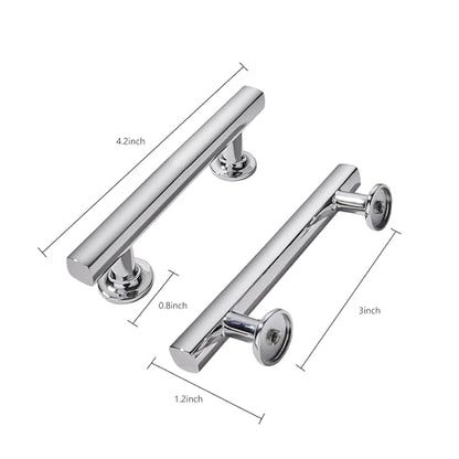 khtumeware 10 Pack 3 Inch(76mm) Polished Chrome Cabinet Pulls Kitchen Solid Heavy Duty Cabinet Pulls Kitchen Cabinet Hardware for Cupboard Drawer Handles Dresser Pulls - color: Polished Chrome, size: 3"(76mm) Hole Center
