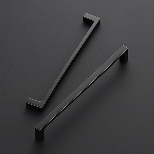 Ravinte Matte Black Square & Solid Cabinet Handles,7-1/2 Inch,30 Pack - size: 7-1/2 Inch Hole Center