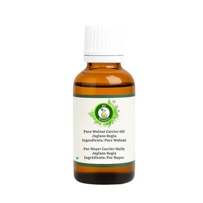R V Essential Pure Walnut Carrier Oil 50ml (1.69oz)- Juglans Regia - size: 1.69 Fl Oz (Pack of 1)