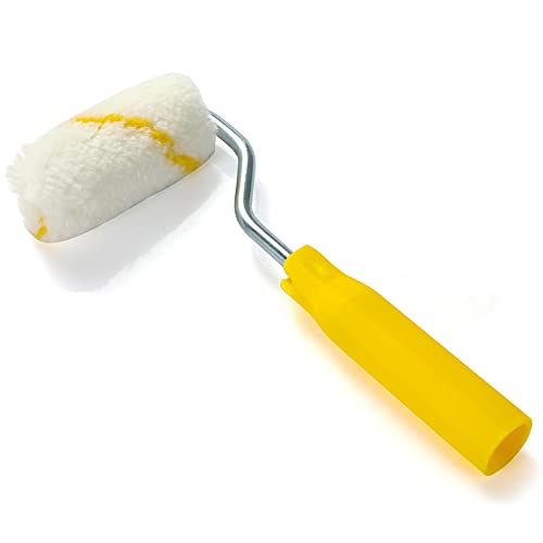 NANJA 2" Mini Paint Roller Kit Plastic Tray,Roller Frame Microfiber Roller
