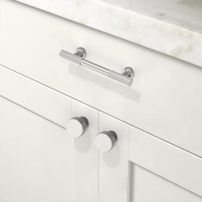 10 Pack Brushed Satin Nickel Cabinet Pulls 3 Inch(76mm) Kitchen Cabinet Handles Cabinet Hardware for Drawer Pulls - color: Brushed Satin Nickel, size: 3" Hole Center
