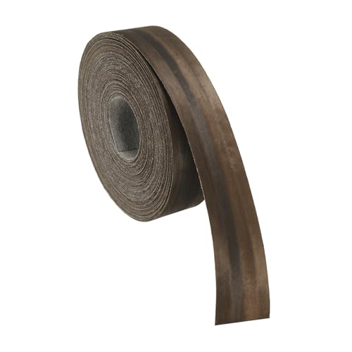 uxcell 1-1/2 Inch x 49ft Wood Veneer Edge Banding, Pre-Glued Flexible Eucalyptus Edging Strips, Iron on with Hot Melt Adhesive Wood Tape for Cabinet Repair and Furniture Restoration - size: 1-1/2 Inch x 49ft