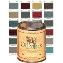 Old Village 1716pt Acrylic Water Base Paint, 1-Pint, Cabinet Maker Blue