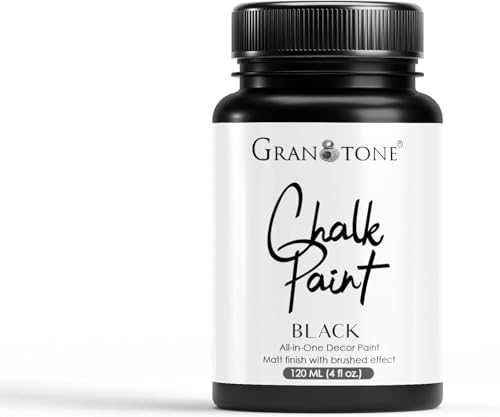 GRANOTONE Chalk Paint Black 4.1 fl oz 120 ml - color: BLACK, size: 4.1 Fl Oz
