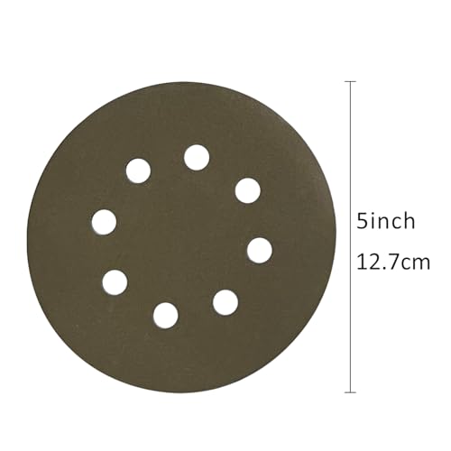 5 Inch 8 Holes Sanding Discs Hook and Loop, 30Pcs Wet Dry Sandpaper, 2000 3000 4000 5000 7000 10000 Grit Sandpaper, Round High Grit Sand Paper for Orbital Sander - size: 2000-10000 Grit
