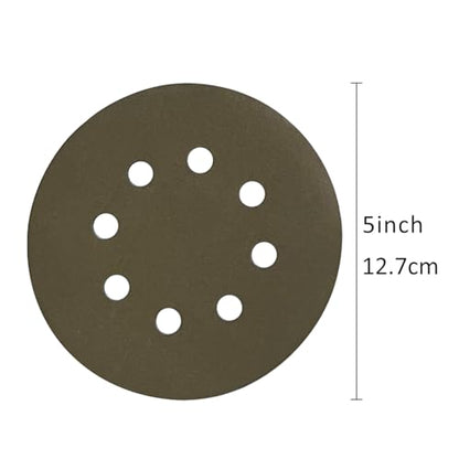 5 Inch 8 Holes Sanding Discs Hook and Loop, 30Pcs Wet Dry Sandpaper, 2000 3000 4000 5000 7000 10000 Grit Sandpaper, Round High Grit Sand Paper for Orbital Sander - size: 2000-10000 Grit