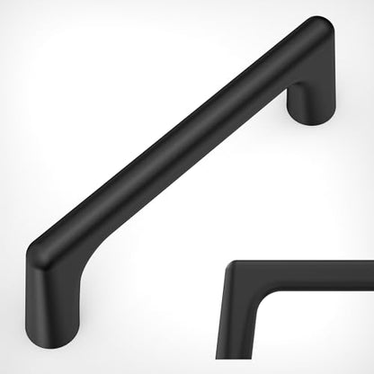 Amerdeco 10 Pack Matte Black Cabinet Pulls 3" - color: Matte Black, size: 3" hole center