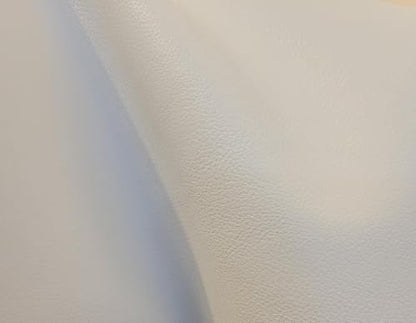 White Soft Faux Vegan Leather Sheet PU Peta Approved Vegan | 1 Yard (36 x 54 inch) Cut by the Yard | Synthetic Pleather Nappa 0.9 mm Smooth Upholstery | NAT Leathers | 36"x54" - color: White Smooth