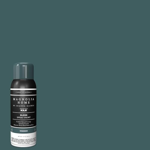 Magnolia Home by Joanna Gaines Enamel Interior/Exterior Spray Paint for Small Projects, Gloss, WEEKEND - 12 oz. Aerosol - color: Weekend, style: Gloss