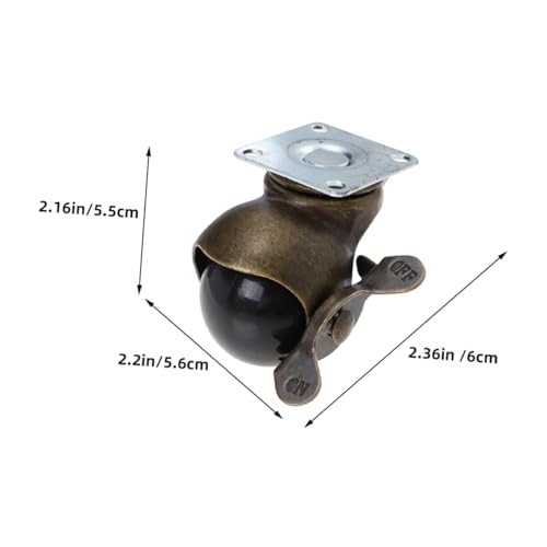 YARNOW Furniture Caster Wheels Brake Feature 4 Casters
