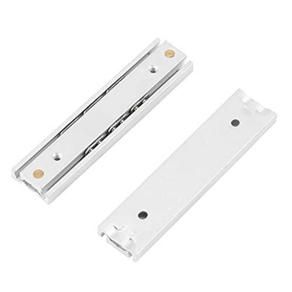 Mini Drawer Slides, Bottom Mount Drawer Slides, 2pcs/ Set Mini Aluminum Alloy Durable Smooth Slideway for Drawer Cabinet(Length 70mm)