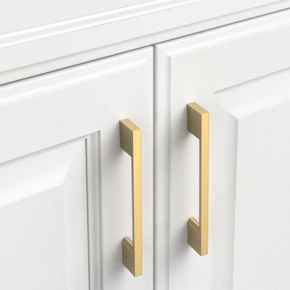 9BUILD 10 Pack Champagne Bronze Cabinet Pulls 3.75 Inch Champagne Kitchen Cabinet Handles, Cabinet Hardware for Cupboard Drawer Pulls - color: Champagne Bronze, size: 3.75"/96MM Hole Center, style: 10 Pack