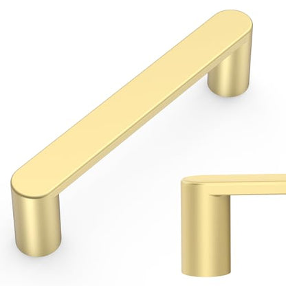 Amerdeco 10 Pack ZH0005MGP Brushed Gold Cabinet Pulls 3.75" - color: Brushed Gold, size: 3.75" hole center