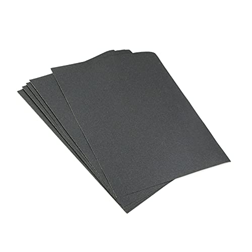 Utoolmart 280 Grits Sanding Sheets Wet Dry Silicon Carbide Sandpaper for Wood Furniture Metal Automotive Polishing 5pcs - color: 5pcs, size: 280 Grit