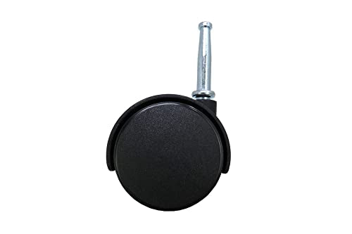 Shepherd 2" Smooth-Rolling Twin Wheel Office Chair Casters, Dual-Wheel Swivel Caster Wheels for Office Chairs, Set of 2, Black - style: 2" wheel, 5/16" x 1-1/2" grip-neck stem