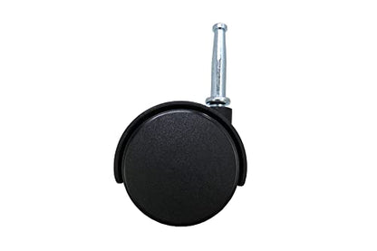 Shepherd 2" Smooth-Rolling Twin Wheel Office Chair Casters, Dual-Wheel Swivel Caster Wheels for Office Chairs, Set of 2, Black - style: 2" wheel, 5/16" x 1-1/2" grip-neck stem