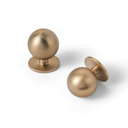 Champagne Bronze Cabinet Knobs, 1 Inch Dia., Set of 12 - color: Champagne Bronze, size: 1" Diameter