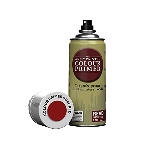The Army Painter, Colour Primer Pure Red, 400 ml acrylic spray - color: Pure Red