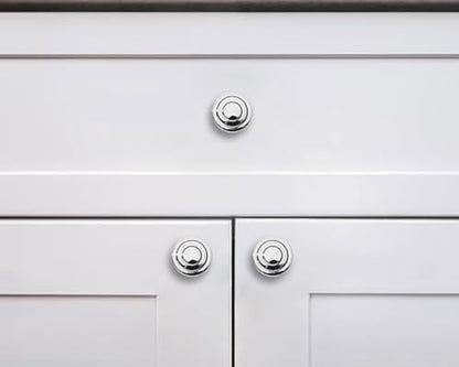 khtumeware 10 Pack 1-1/4 Inch(32mm) Polished Chrome Round Cabinet Knobs Heavy Duty Soild Cabinet Knobs Kitchen Cabinet Hardware for Cupboard Drawer Handles - color: Polished Chrome, size: 1-1/4"(32mm)Diameter