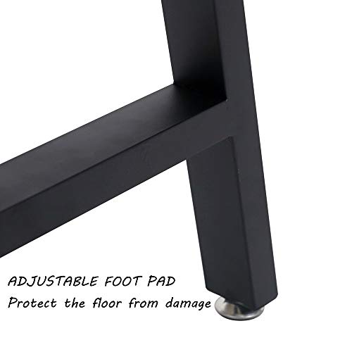 TIEOU Metal Legs for Table A Shape 28" H Tall Industrial Black Table Legs Heavy Duty Metal Desk Legs Set of 2(Without Boards) - size: A Shape-28"H