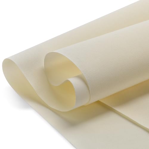 Waterproof Canvas Fabric by The Yard 600D Upholstery Outdoor Fabric 58" W - color: White