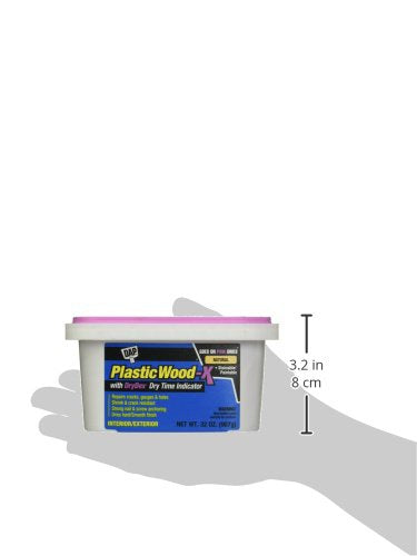PLASTIC WOOD DAP X with DryDex Wood Filler, Natural, 32 Oz (7079800543)