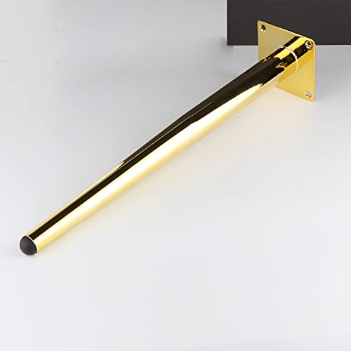 Osring 14 Inch Furniture Table Legs Straight, Gold Metal Coffee Table Feet - size: 14 Inch