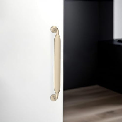 10 Pack 5 inch Brushed Brass Kitchen Cabinet Handles - color: Brushed Brass, size: 5'' Hole Center(128mm)