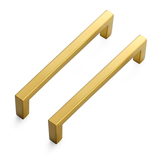 Ravinte Gold Cabinet Handles Slim Cabinet Pulls, 5 Inch CC, 15 Pack - color: Gold