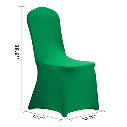 Peomeise Stretch Spandex Chair Cover for Wedding Party Dining Banquet Event (Emerald, 25) - color: Emerald, size: 25PCS