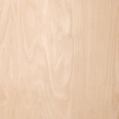 Edge Supply Birch 24 x 48-inch Flat Cut, 3M Peel and Stick Wood Veneer Sheet – Self-Adhesive Wood Veneer, A Grade, Smooth-Finished – Versatile for Furniture Restoration, Cabinetry & DIY Use - color: Birch, size: 24 in x 48 in