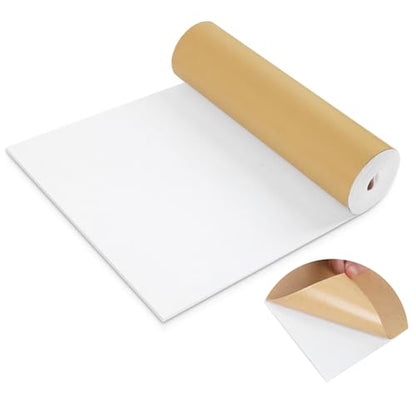 LSGCQ Sponge Neoprene Foam Padding Self Adhesive Foam Sheets, White - color: White, size: 12" Wide x 1/16" Thick x 59" Long