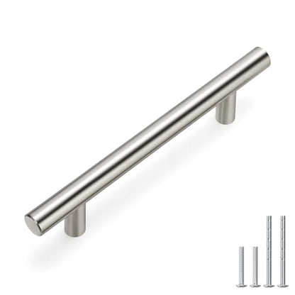 homdiy 96mm Cabinet Handles Drawer Pulls - HD201SN Cabinet Hardware Brushed Nickel Cabinet Pulls 20 Pack Modern Cupboard Handles for Kitchen Cabinets - color: Brushed Nickel, size: 3-3/4in hole centers