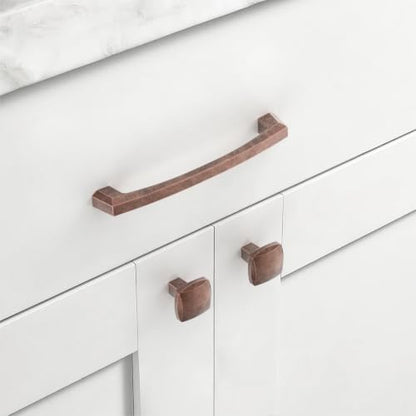 Asidrama 10 Pack Antique Copper Kitchen Cabinet Knobs - color: Antique Copper, size: Single Hole