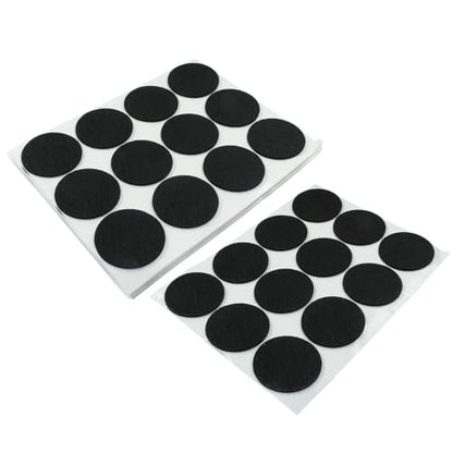 Bivethoi Self-Stick Round Felt Furniture Pads, 1.5"/38mm, Black, 60pcs - size: 1.5" Round 60pcs