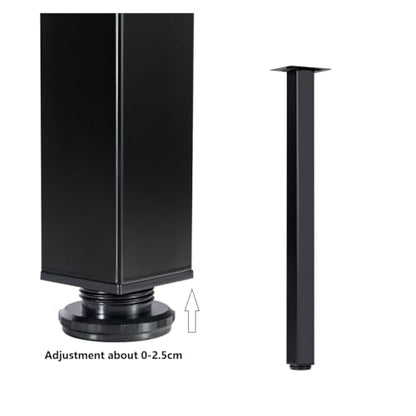 LCSDLHLSY 36 Inch Metal Bar Table Legs,Heavy Duty Desk Legs,Black Set of 4. - size: 36 Inch